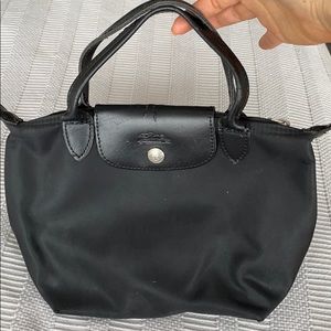 Longchamp authentic black small pouch/bag